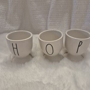 Rae Dunn Cream Egg Cups Set - HOP Design